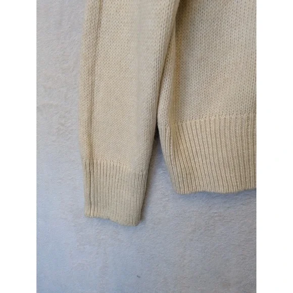 Philosophy Republic Clothing Women's Size L Cream Ribbed Crewneck Sweater NWT - Picture 2 of 10